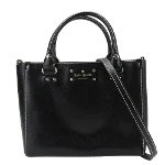 Black Leather Kate Spade Handbag