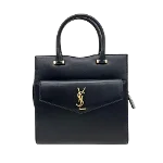 Black Leather Yves Saint Laurent Handbag