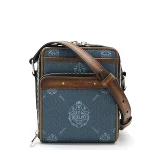 Blue Canvas Berluti Crossbody Bag