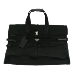 Black Canvas Prada Travel Bag