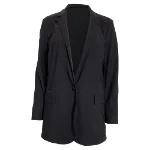 Black Polyester Theory Blazer