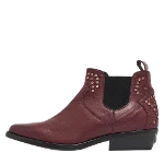 Burgundy Leather Zadig & Voltaire Boots