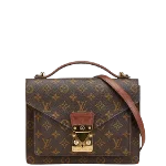 Brown Canvas Louis Vuitton Monceau