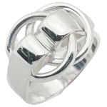 Silver Metal Hermès Ring