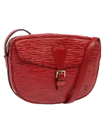 Red Leather Louis Vuitton Jeanne