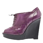 Purple Leather Marni Boots