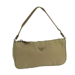 Beige Nylon Prada Pouch