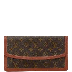 Brown Canvas Louis Vuitton Pochette Dame