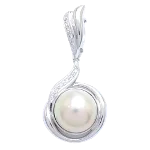 White White Gold Tasaki Charm