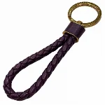 Purple Leather Bottega Veneta Key Holder
