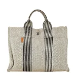 Grey Canvas Hermès Handbag