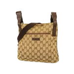 Brown Canvas Gucci Shoulder Bag