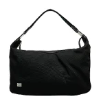 Black Canvas Gucci Shoulder Bag
