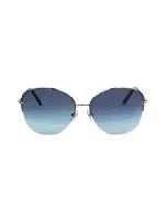 Silver Metal Tiffany & Co. Sunglasses