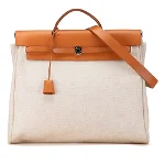 Beige Canvas Hermès Herbab