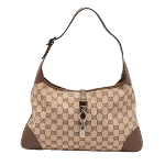 Brown Fabric Gucci Jackie