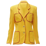 Yellow Acetate Moschino Jacket