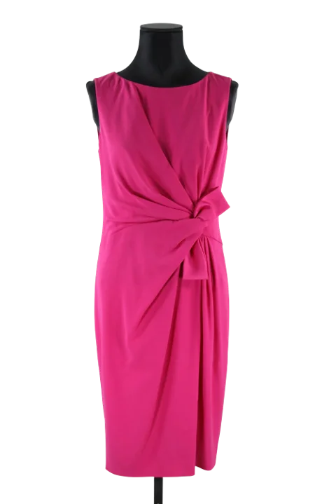 Pink Polyester Paule Ka Dress