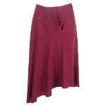 Burgundy Acetate Theory Skirt