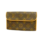 Brown Fabric Louis Vuitton Florentine Pochette