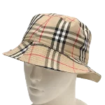 Beige Cotton Burberry Hat