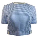 Blue Polyester Miu Miu Top