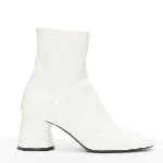 White Leather Khaite Boots