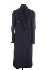Blue Wool Lacoste Coat