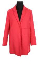 Red Cotton Maje Coat