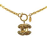 Gold Metal Chanel Necklace