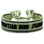Green Canvas Dior Bracelet