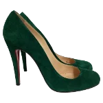 Green Suede Christian Louboutin Heels