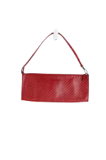 Red Leather Lancel Handbag