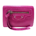 Pink Leather Balenciaga Wallet