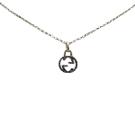 Silver Lace Gucci Necklace