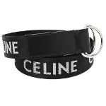 Black Leather Céline Belt