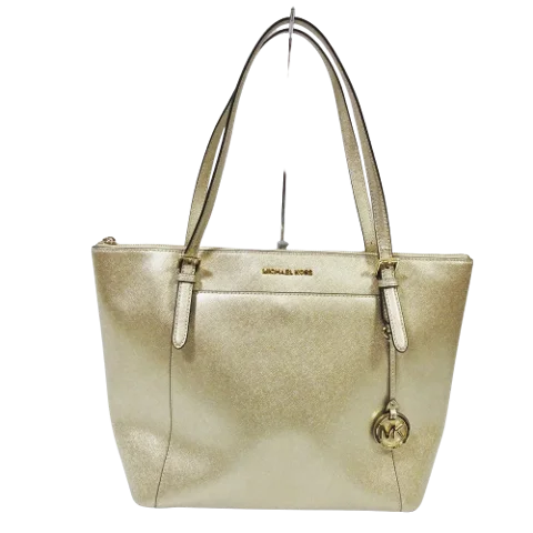 Gold Leather Michael Kors Tote