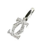 Silver White Gold Cartier Charm