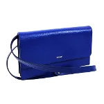 Blue Leather Bally Wallet