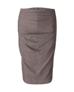 Grey Cotton Sportmax Skirt