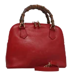 Red Leather Gucci Handbag