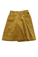 Yellow Cotton Burberry Shorts