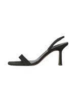 Black Leather Neous Sandals