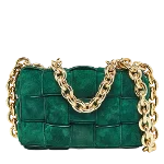 Green Suede Bottega Veneta Crossbody Bag