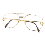 Gold Fabric Cartier Glasses