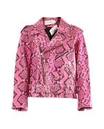 Pink Leather Marques Almeida Jacket