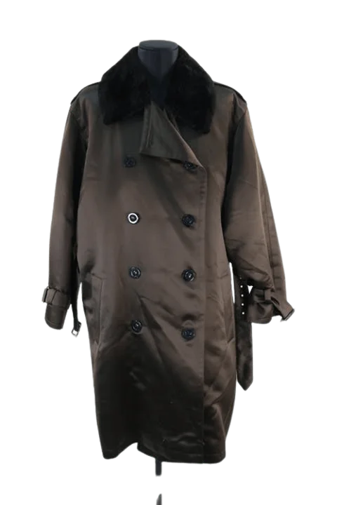 Brown Fur Saint Laurent Coat