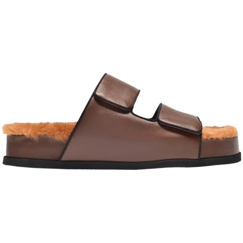 Brown Leather Neous Sandals