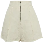 Beige Fabric Jacquemus Shorts