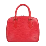 Red Leather Louis Vuitton Sablon